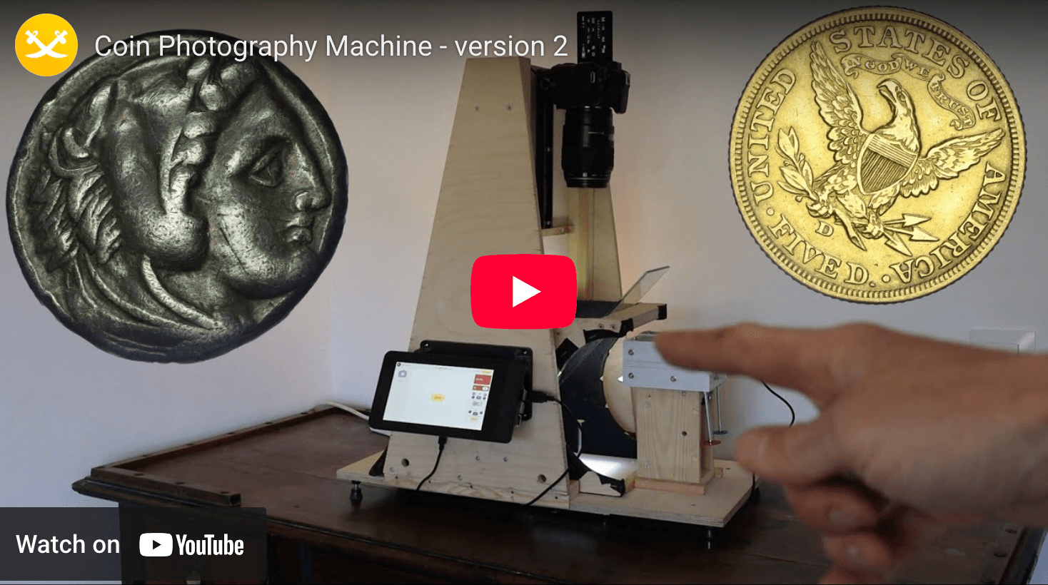 coin photography machine video thumbnail
